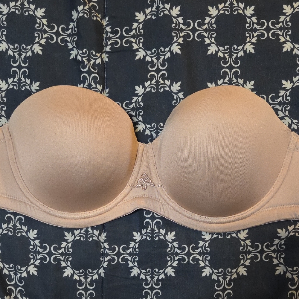 Elegant Strapless Bra in Nude